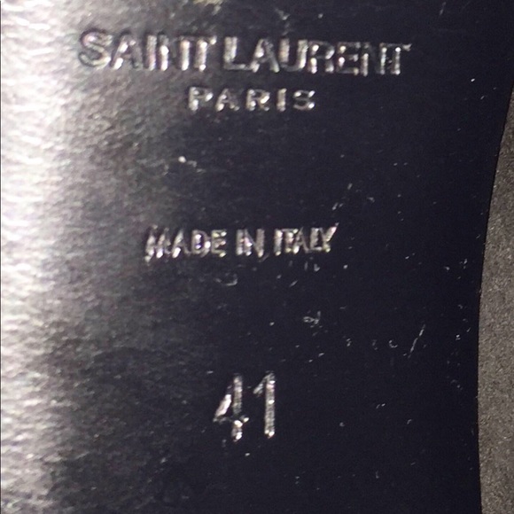 👼SOLD👼Authentic YSL Black Suede & patent leather - Picture 4 of 5